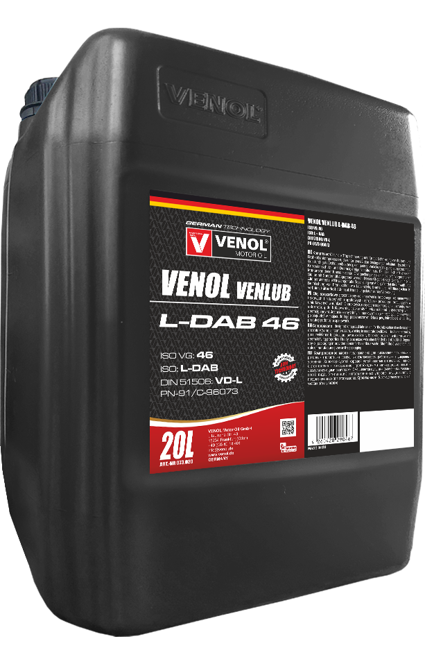 VENOL_OLEJ_SPRĘŻARKOWY_ VENLUB L DAB 46_20L